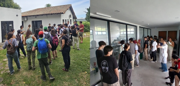 Recorrido de Ingresantes de las carreras de Ingeniería Agronómica y Forestal a la  Estación Experimental Julio Hirschhorn