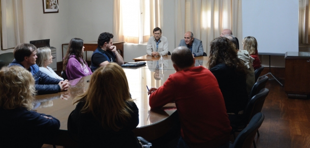 Reunión del Presidente de la UNLP con Consejeros Directivos y Gestión